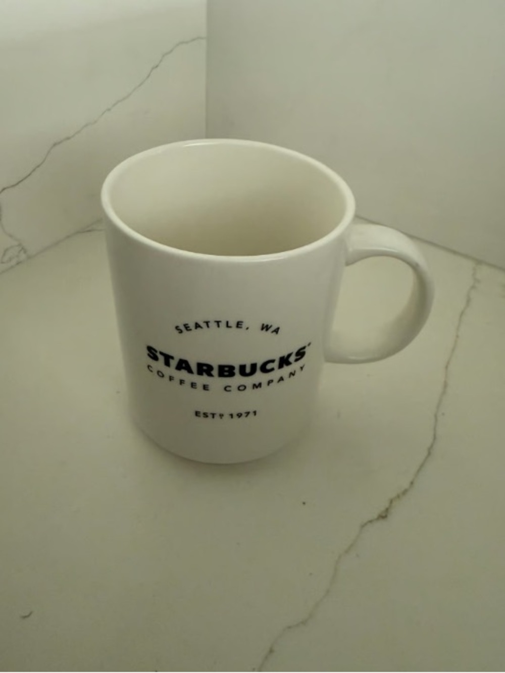 Starbucks White Logo Ceramic Coffee Mug